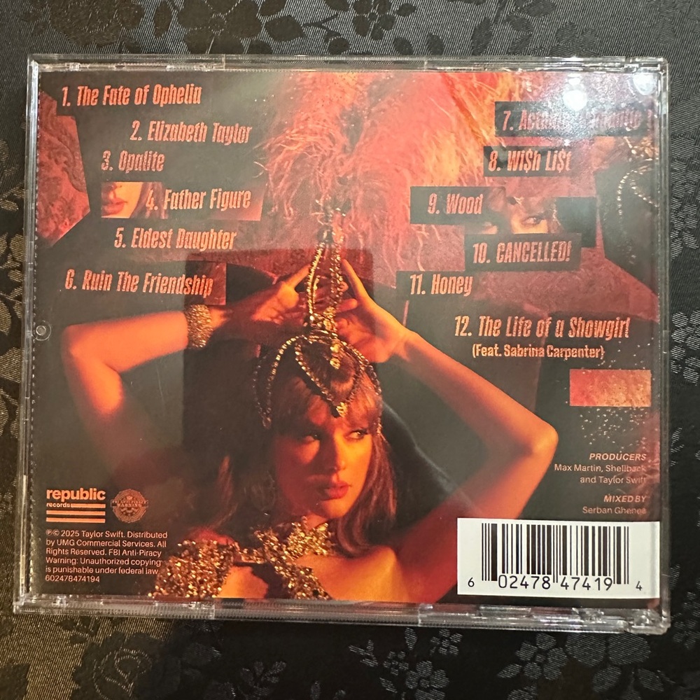 *NEW IN-HAND* Taylor Swift- The Life of a Showgirl Signed CD Insert #4 - Picture 6 of 6